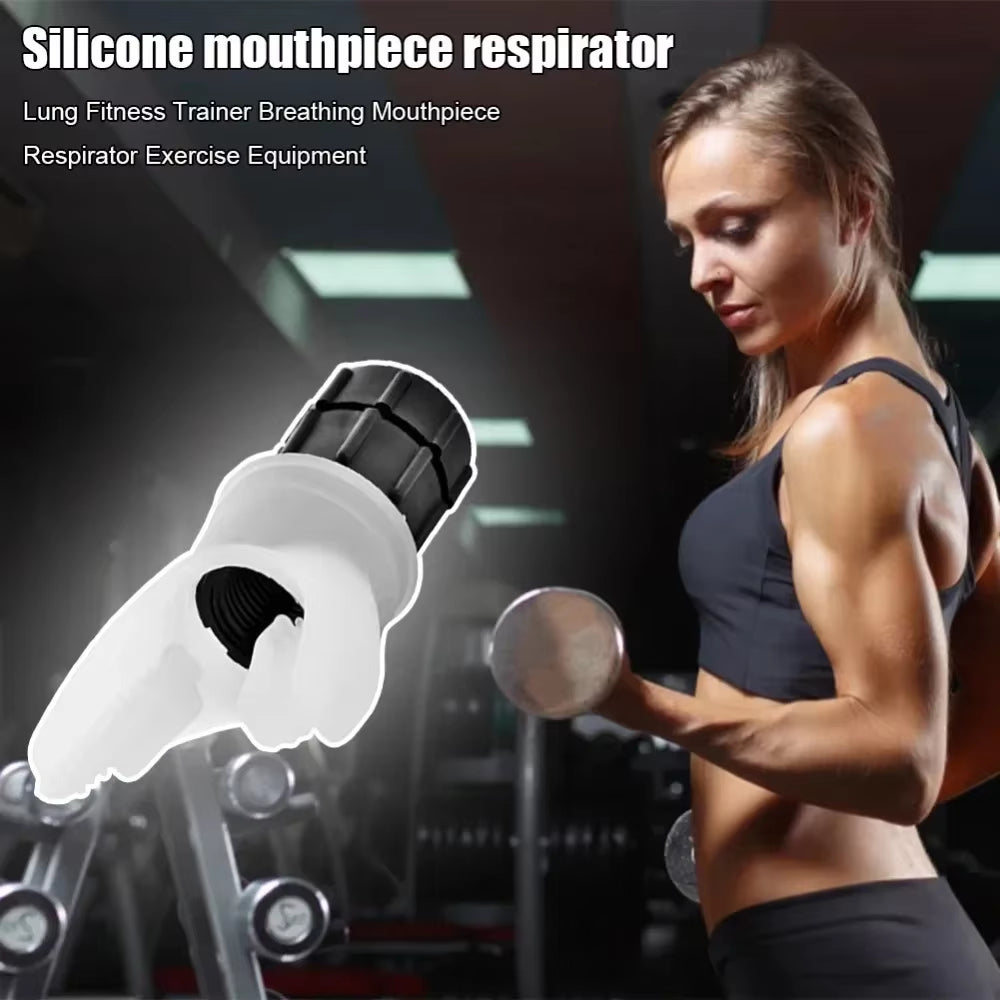 Lung Face Mouthpiece Respirator: Advanced Breathing Exercise Device for Respiratory Muscle Training and Easy Maintenance