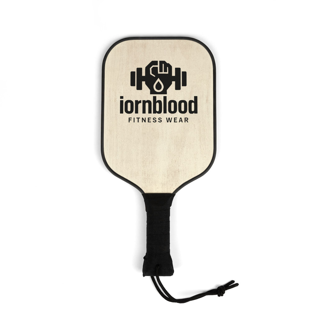 Pickleball Paddle Set — Iornblood Logo Wooden Paddles with Balls