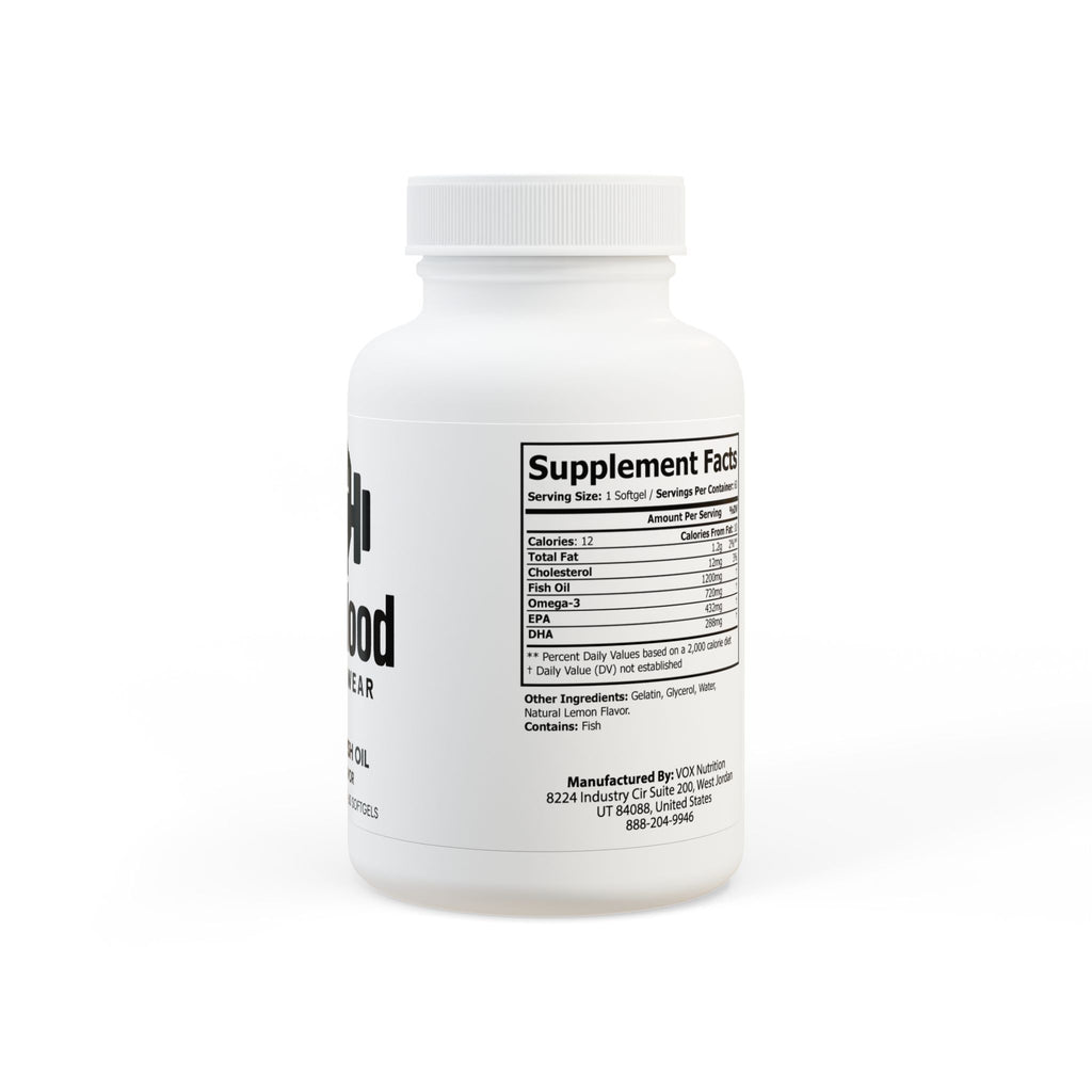 Omega 3 Fish Oil Supplement (60 Softgels)